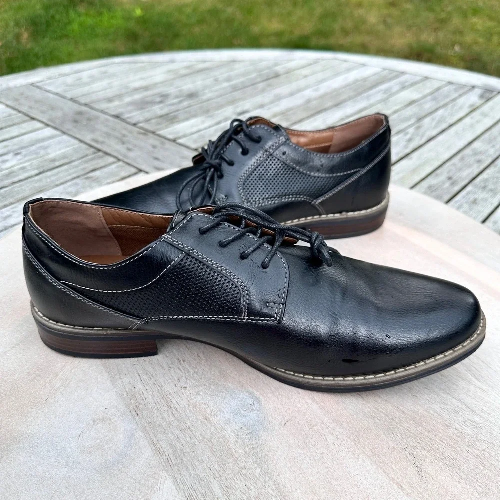 Sonoma Goods For Life Mens Jack Black Derby Dress Shoes Black Size 10.5
